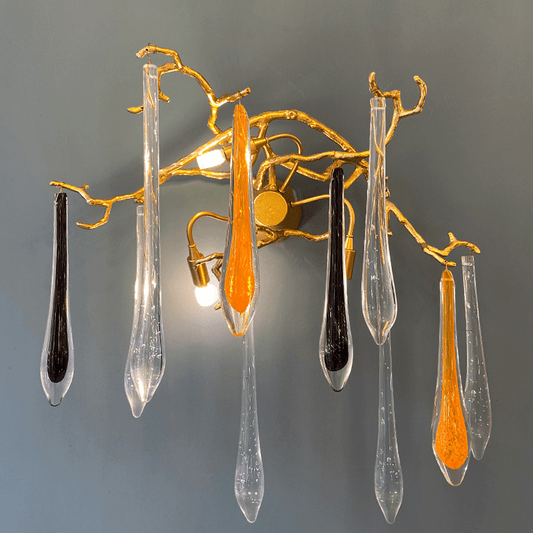 Agnes Branch Crystal Wall Sconce - Zelno Lighting