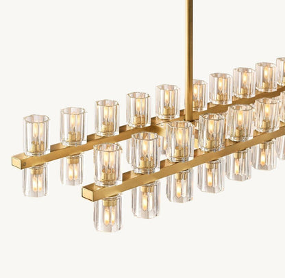 Akachon Rectangular Chandelier 54" - Zelno Lighting