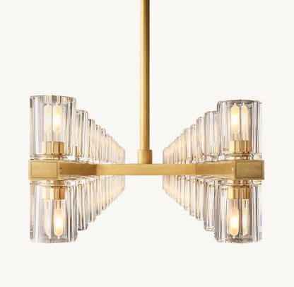 Akachon Rectangular Chandelier 54" - Zelno Lighting