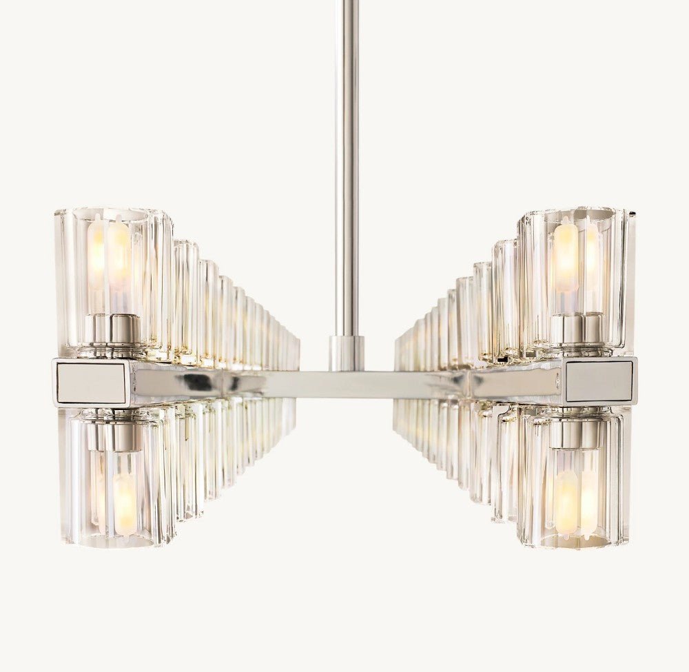 Akachon Rectangular Chandelier 54" - Zelno Lighting
