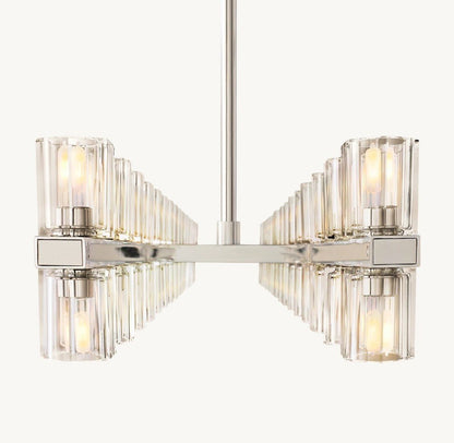 Akachon Rectangular Chandelier 54" - Zelno Lighting