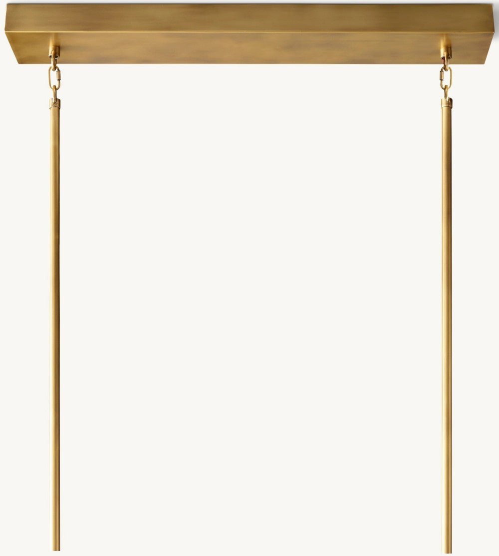Akachon Rectangular Chandelier 54" - Zelno Lighting