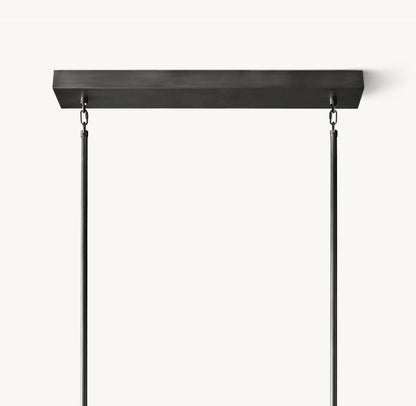 Akachon Rectangular Chandelier 54" - Zelno Lighting