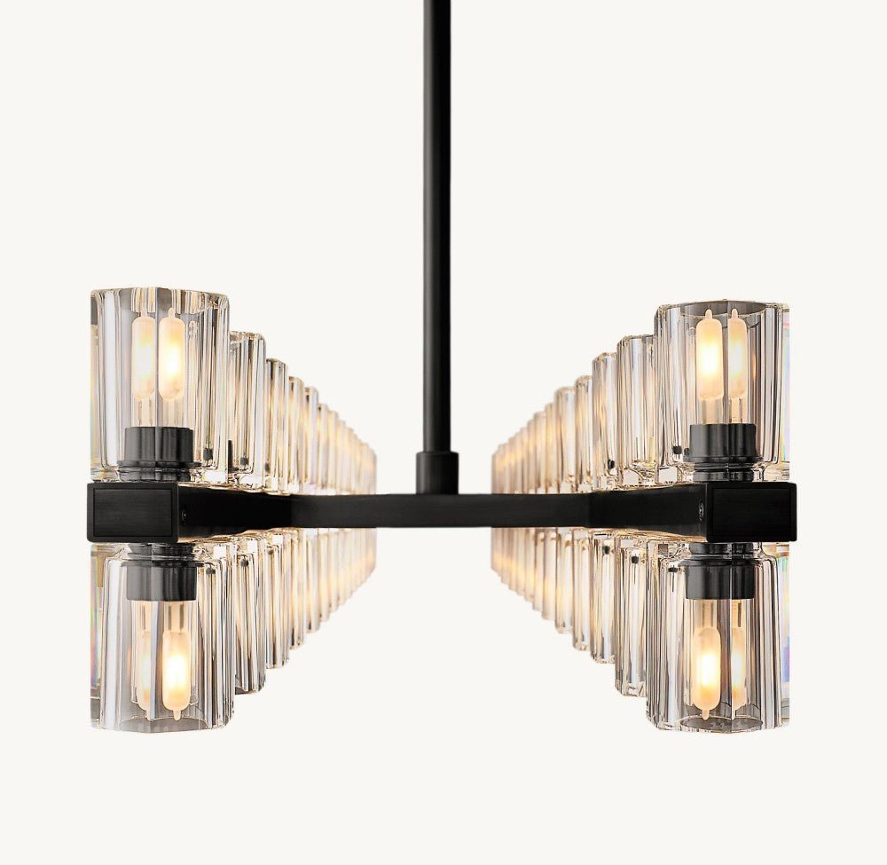Akachon Rectangular Chandelier 72" - Zelno Lighting