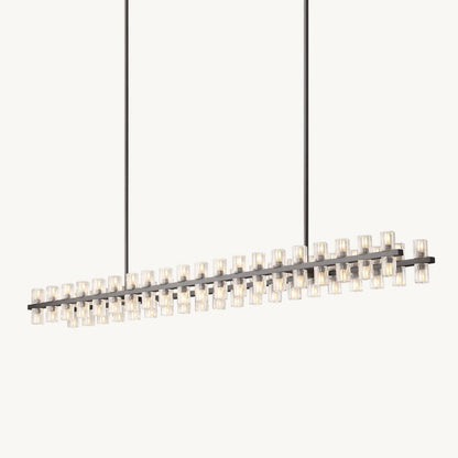 Akachon Rectangular Chandelier 72" - Zelno Lighting