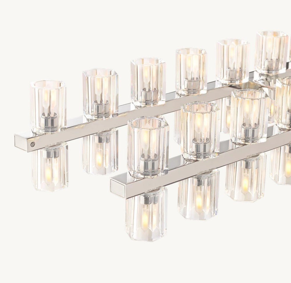 Akachon Rectangular Chandelier 72" - Zelno Lighting
