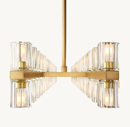 Akachon Rectangular Chandelier 72" - Zelno Lighting