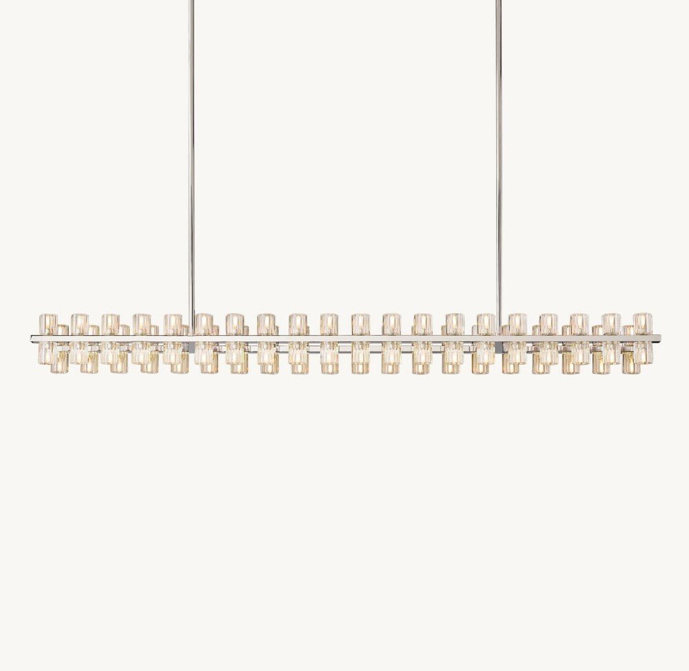 Akachon Rectangular Chandelier 72" - Zelno Lighting