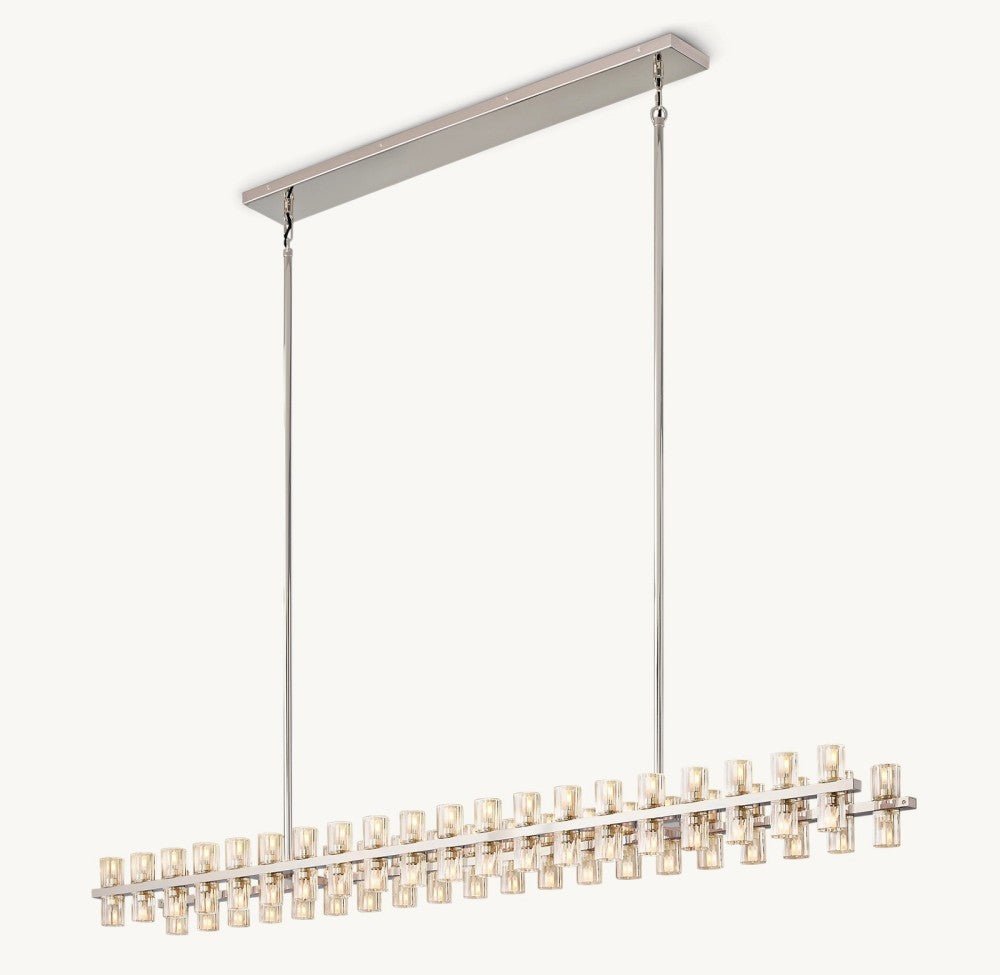 Akachon Rectangular Chandelier 72" - Zelno Lighting