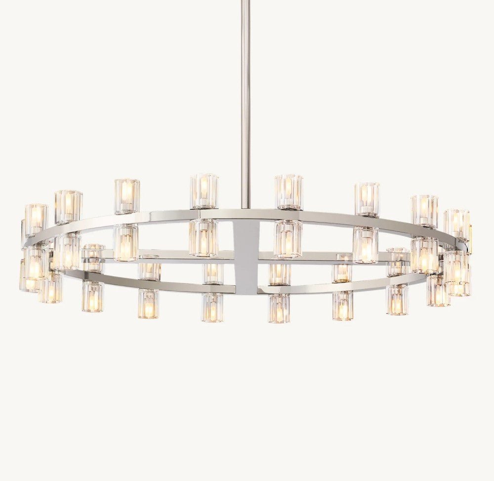 Akachon Round Chandelier 36" - Zelno Lighting