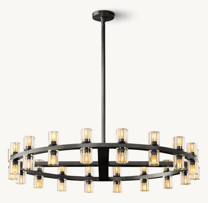 Akachon Round Chandelier 36" - Zelno Lighting