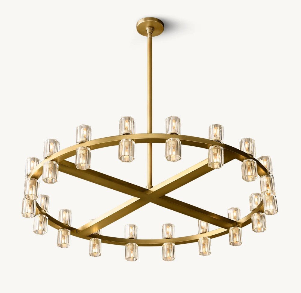 Akachon Round Chandelier 36" - Zelno Lighting