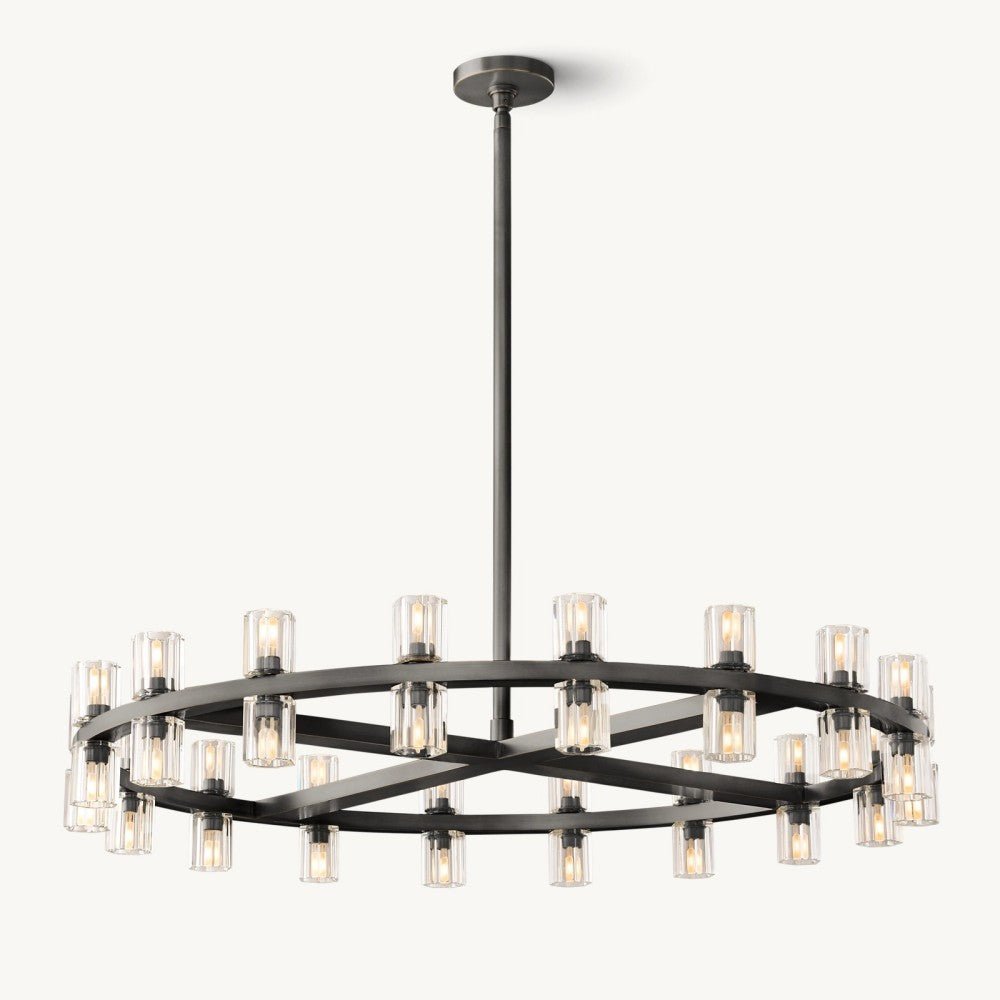 Akachon Round Chandelier 36" - Zelno Lighting
