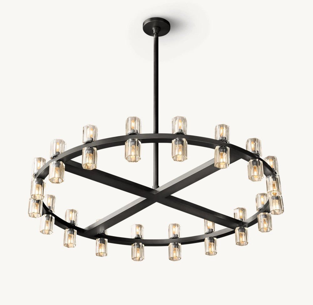Akachon Round Chandelier 36" - Zelno Lighting