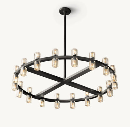 Akachon Round Chandelier 36" - Zelno Lighting