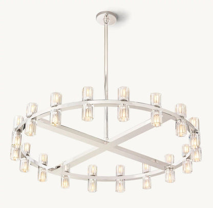 Akachon Round Chandelier 36" - Zelno Lighting