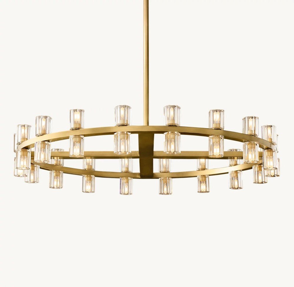 Akachon Round Chandelier 36" - Zelno Lighting