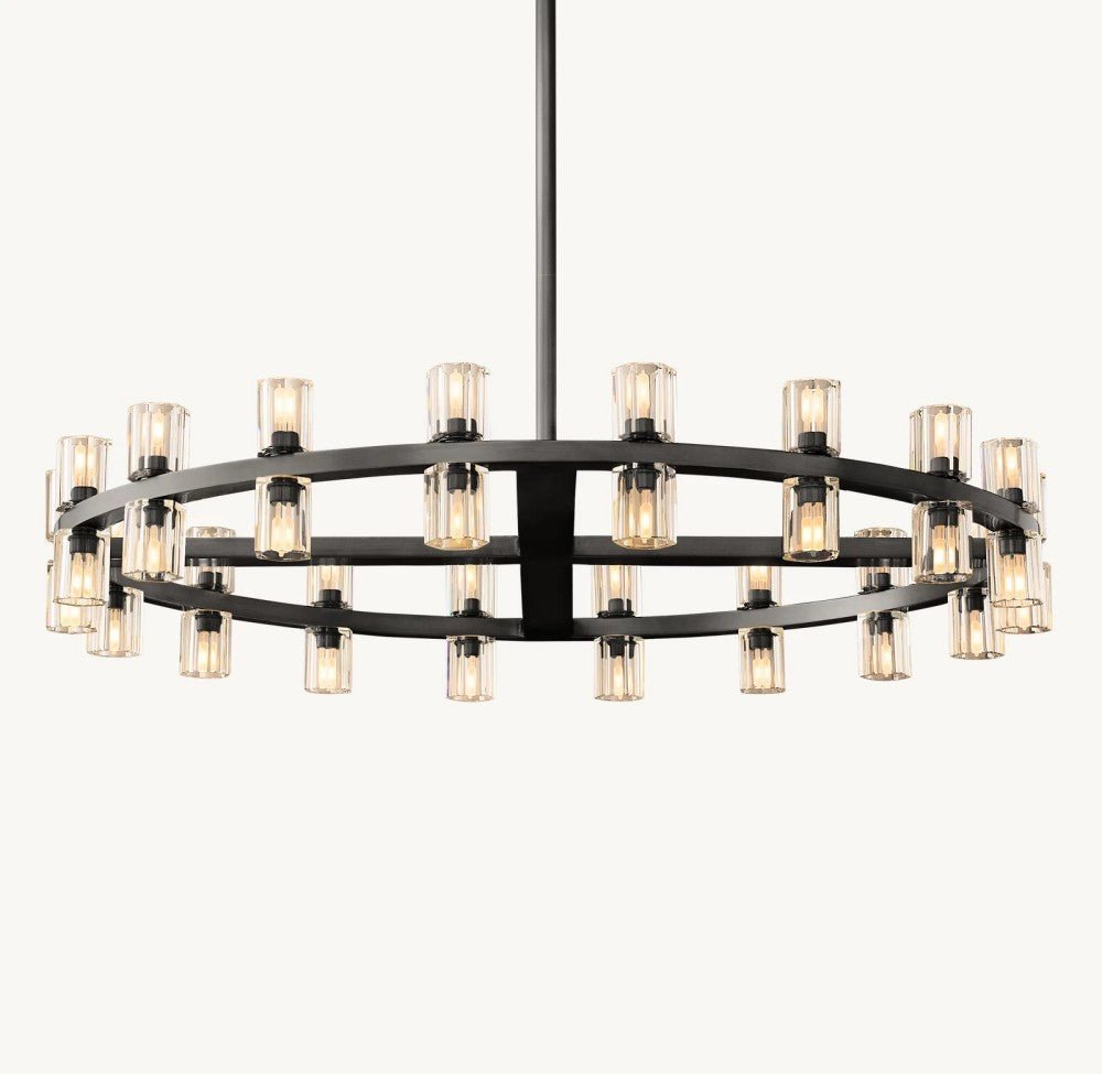 Akachon Round Chandelier 36" - Zelno Lighting
