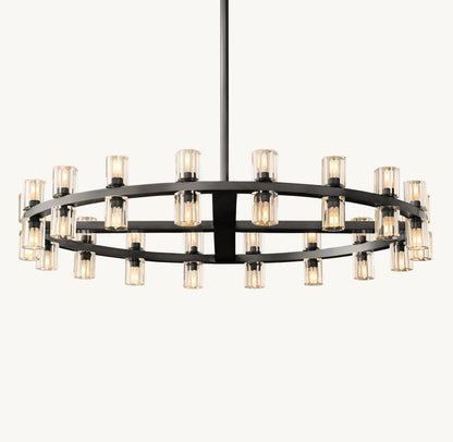 Akachon Round Chandelier 36" - Zelno Lighting
