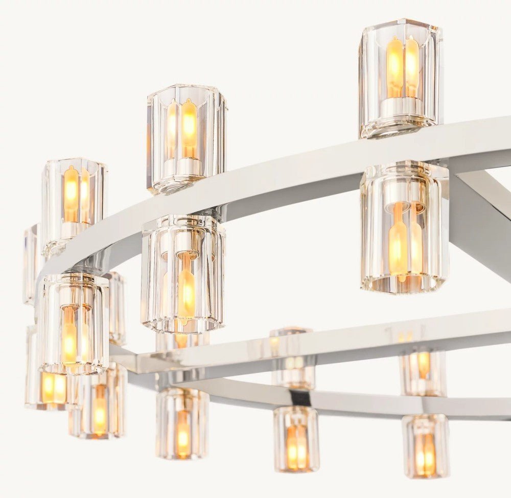 Akachon Round Chandelier 36" - Zelno Lighting