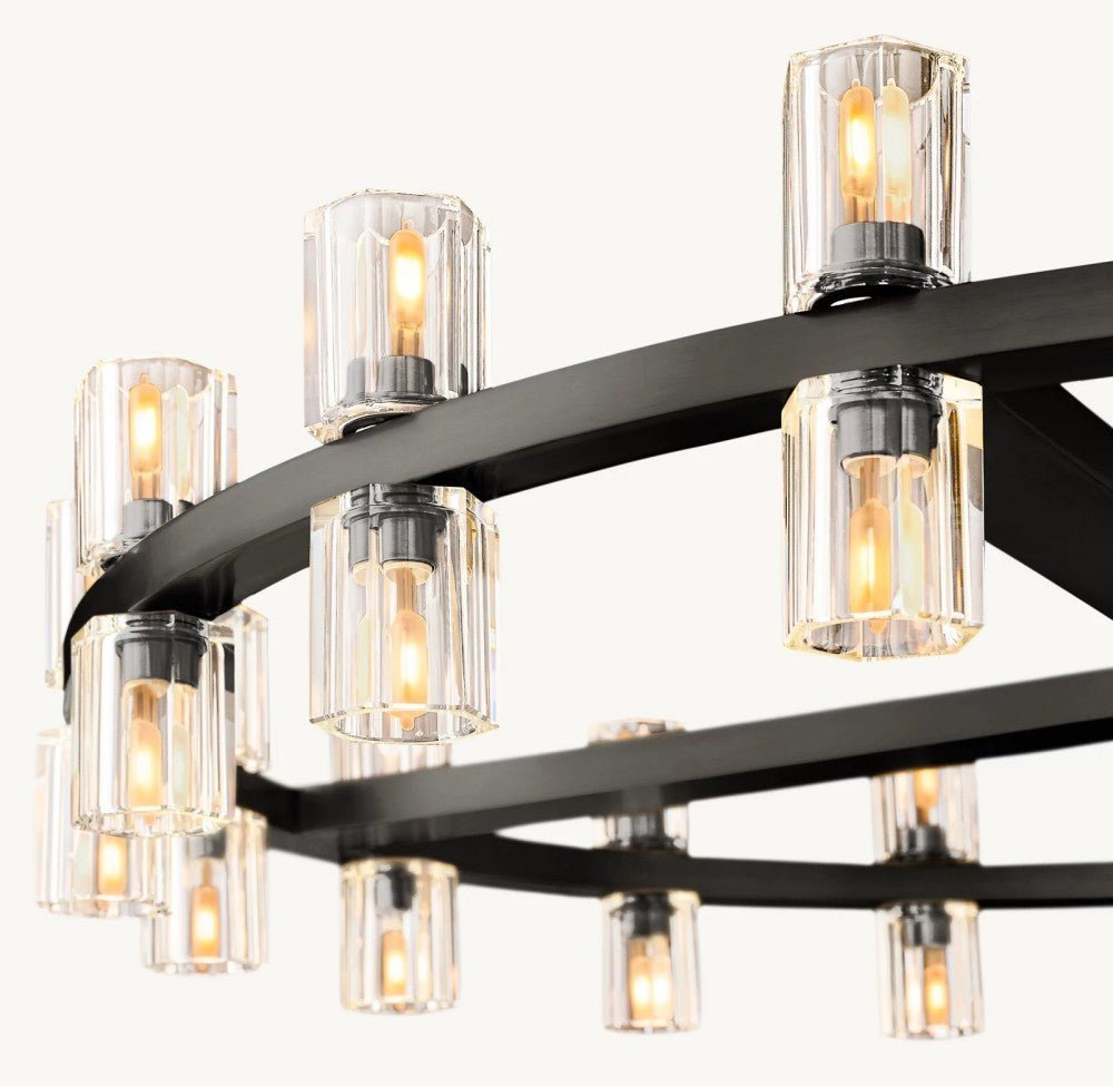 Akachon Round Chandelier 36" - Zelno Lighting