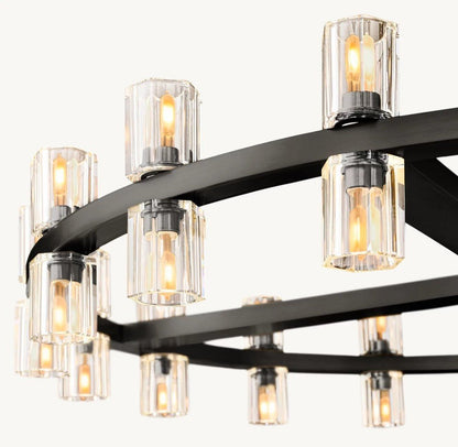 Akachon Round Chandelier 36" - Zelno Lighting