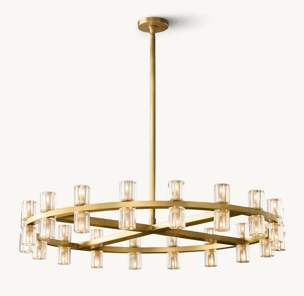 Akachon Round Chandelier 36" - Zelno Lighting