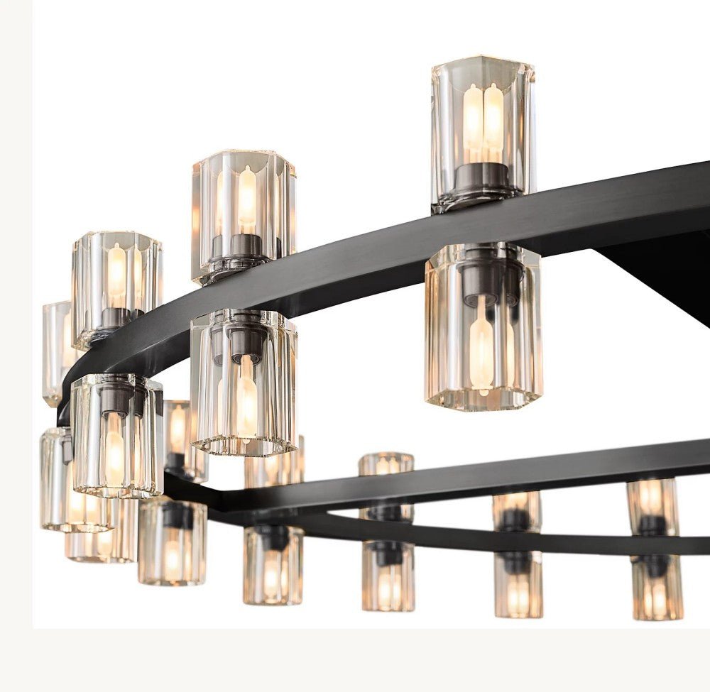 Akachon Round Chandelier 48" - Zelno Lighting