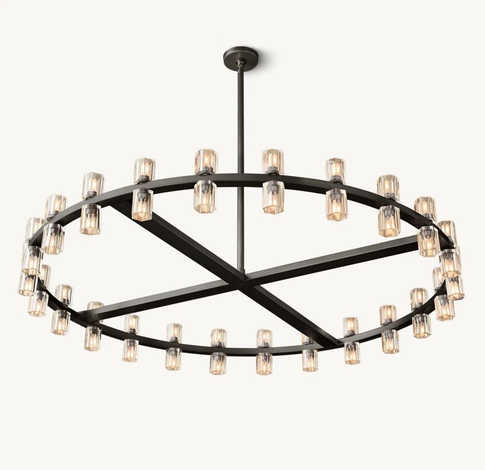 Akachon Round Chandelier 48" - Zelno Lighting