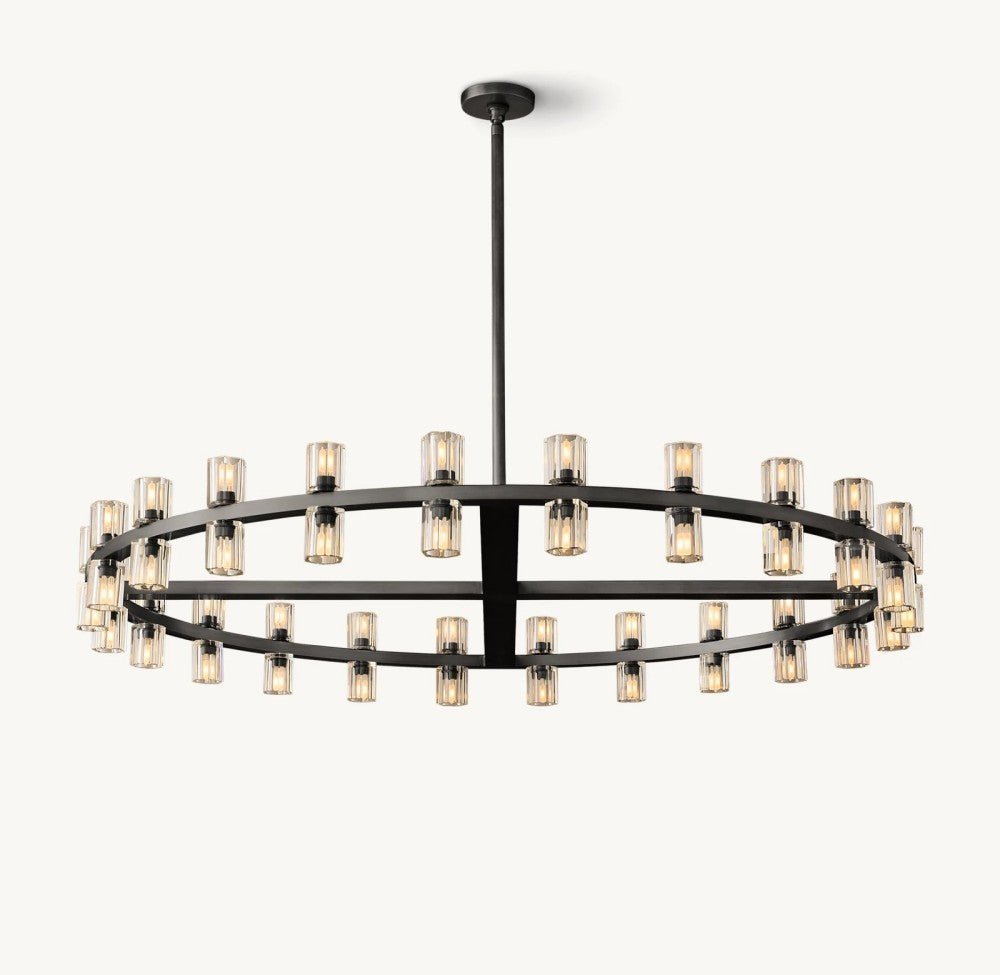Akachon Round Chandelier 48" - Zelno Lighting