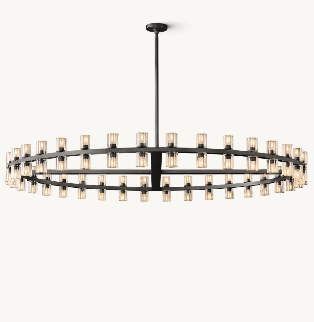 Akachon Round Chandelier 60" - Zelno Lighting
