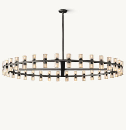 Akachon Round Chandelier 60" - Zelno Lighting