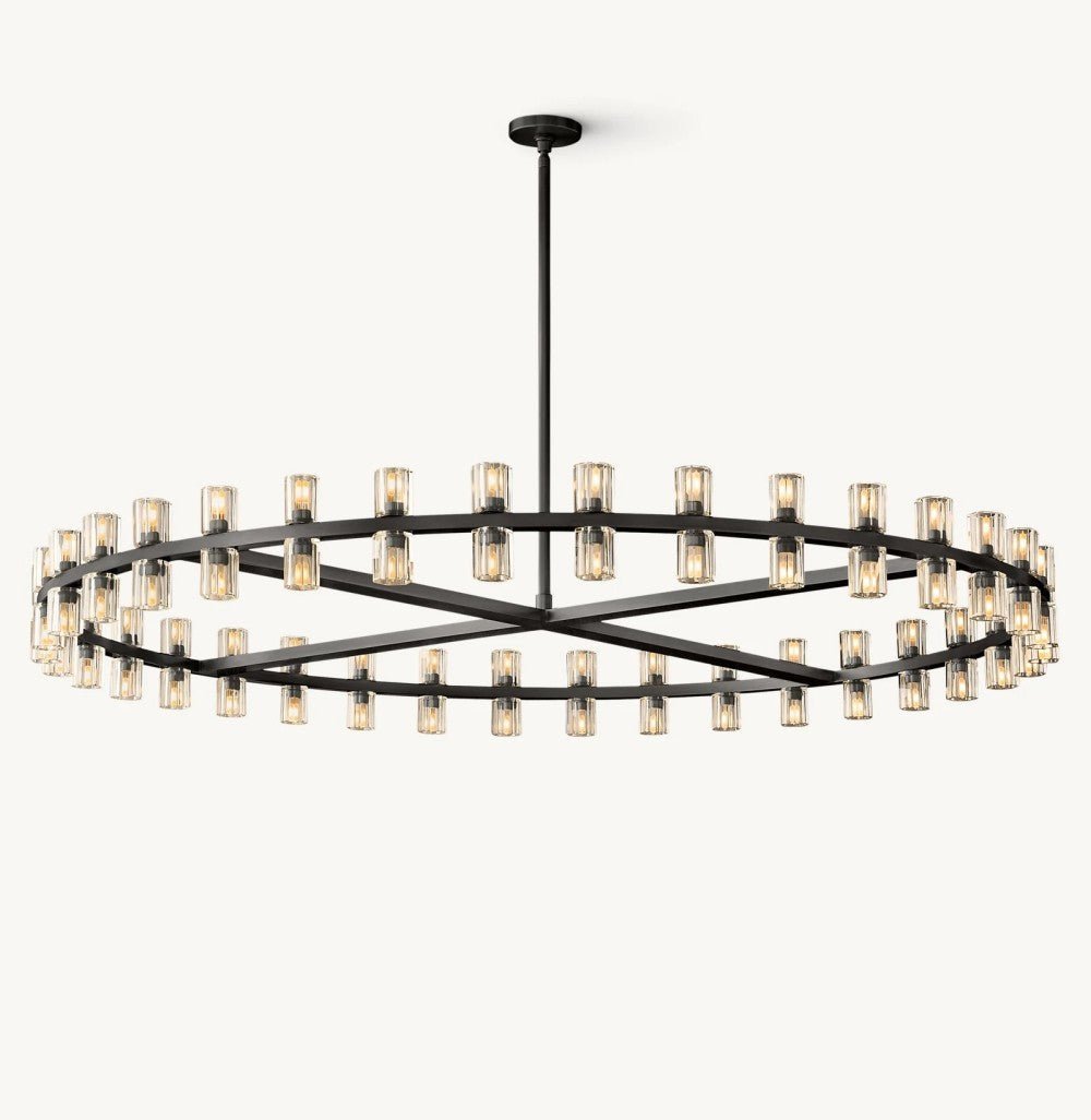 Akachon Round Chandelier 60" - Zelno Lighting