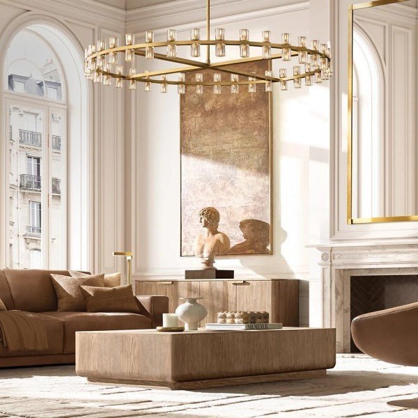 Akachon Round Chandelier 60" - Zelno Lighting