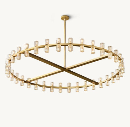 Akachon Round Chandelier 60" - Zelno Lighting