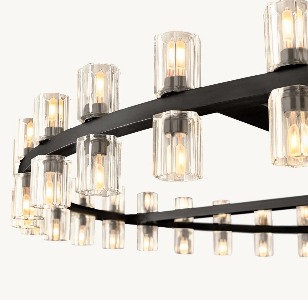 Akachon Round Chandelier 60" - Zelno Lighting