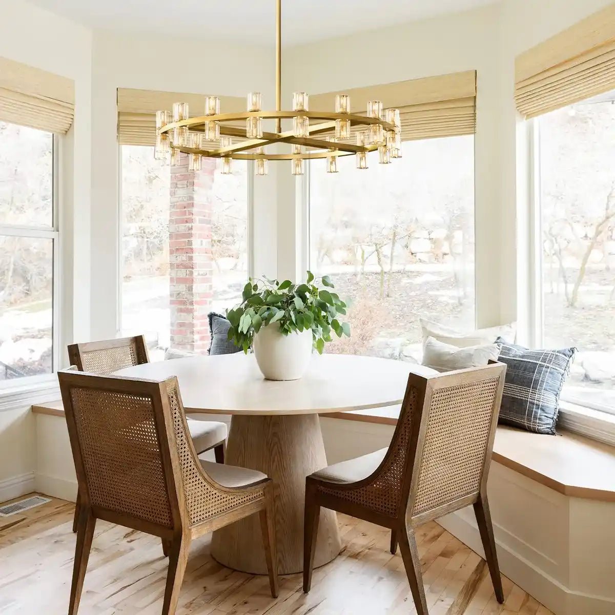 Akachon Round Chandelier 60" - Zelno Lighting
