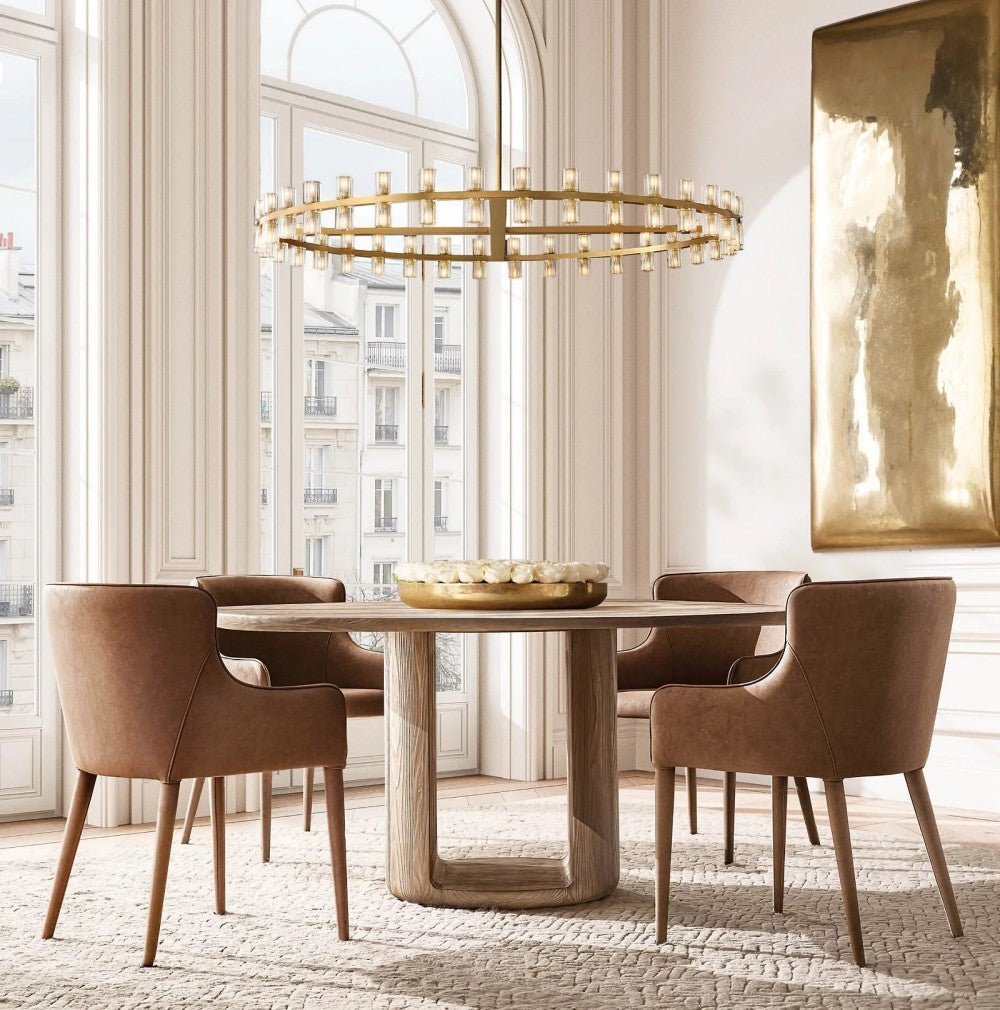 Akachon Round Chandelier 60" - Zelno Lighting