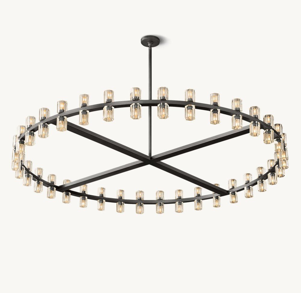 Akachon Round Chandelier 60" - Zelno Lighting