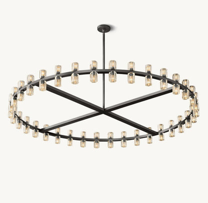 Akachon Round Chandelier 60" - Zelno Lighting