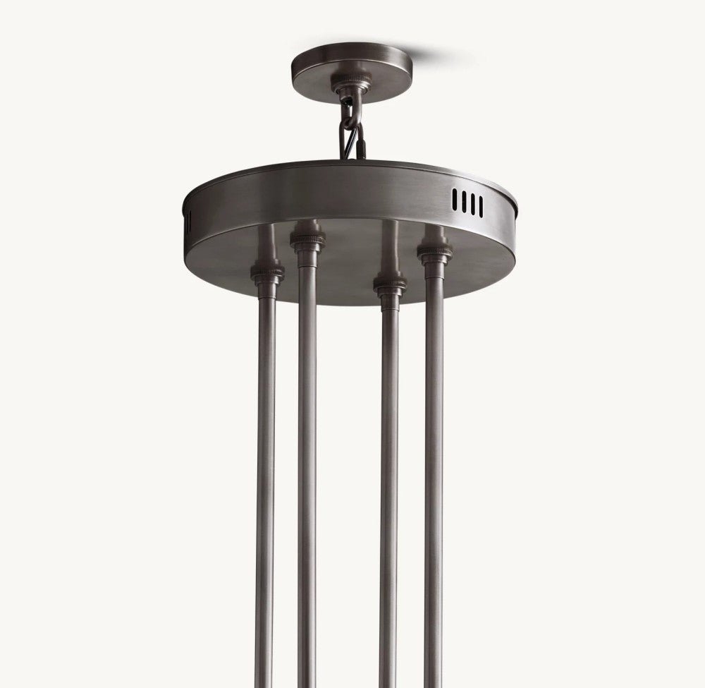 Akachon Round Two-Tier Chandelier 60" - Zelno Lighting