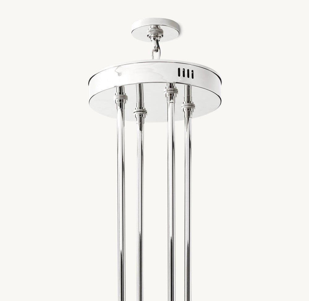 Akachon Round Two-Tier Chandelier 60" - Zelno Lighting
