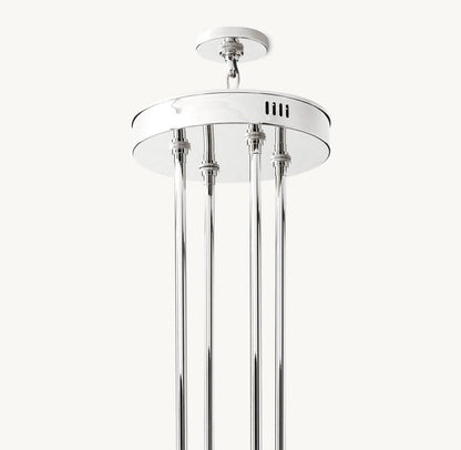 Akachon Round Two-Tier Chandelier 60" - Zelno Lighting