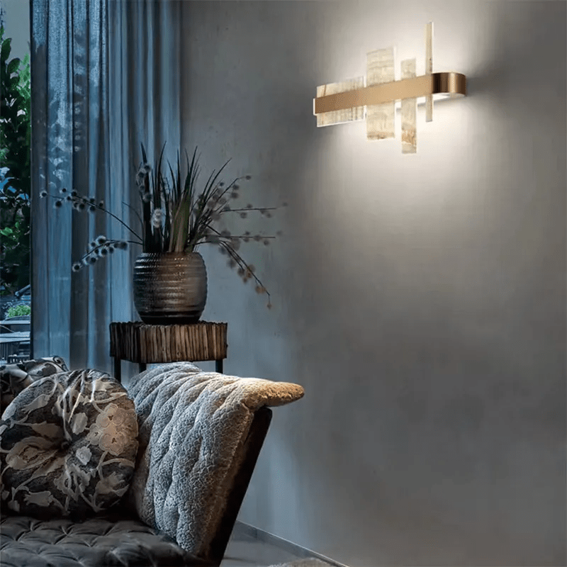 Alabaster Acropolis LED Wall Sconce - Zelno Lighting