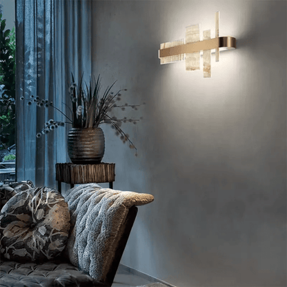 Alabaster Acropolis LED Wall Sconce - Zelno Lighting