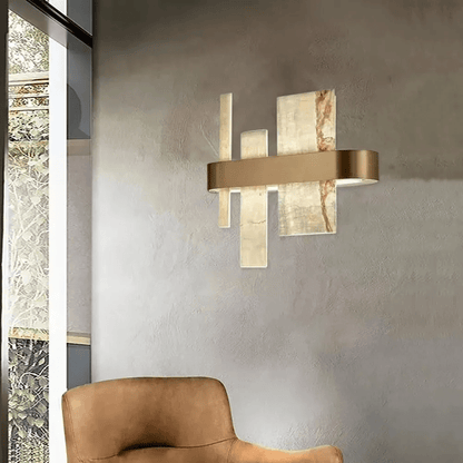 Alabaster Acropolis LED Wall Sconce - Zelno Lighting