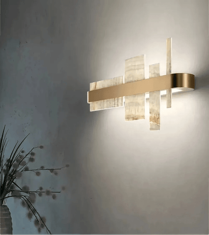 Alabaster Acropolis LED Wall Sconce - Zelno Lighting