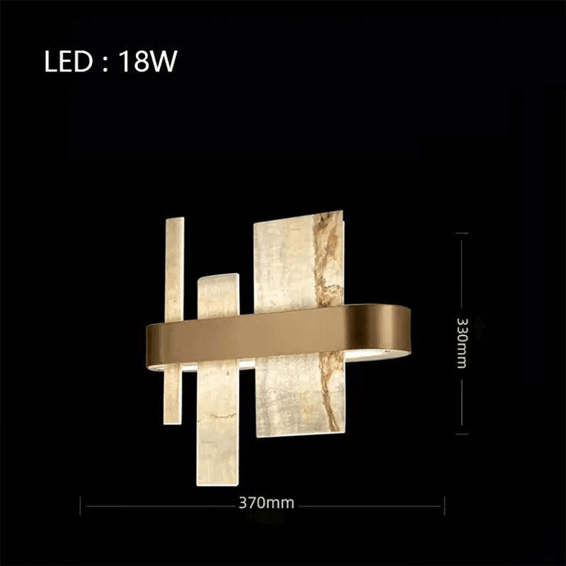 Alabaster Acropolis LED Wall Sconce - Zelno Lighting