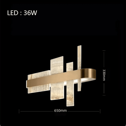 Alabaster Acropolis LED Wall Sconce - Zelno Lighting