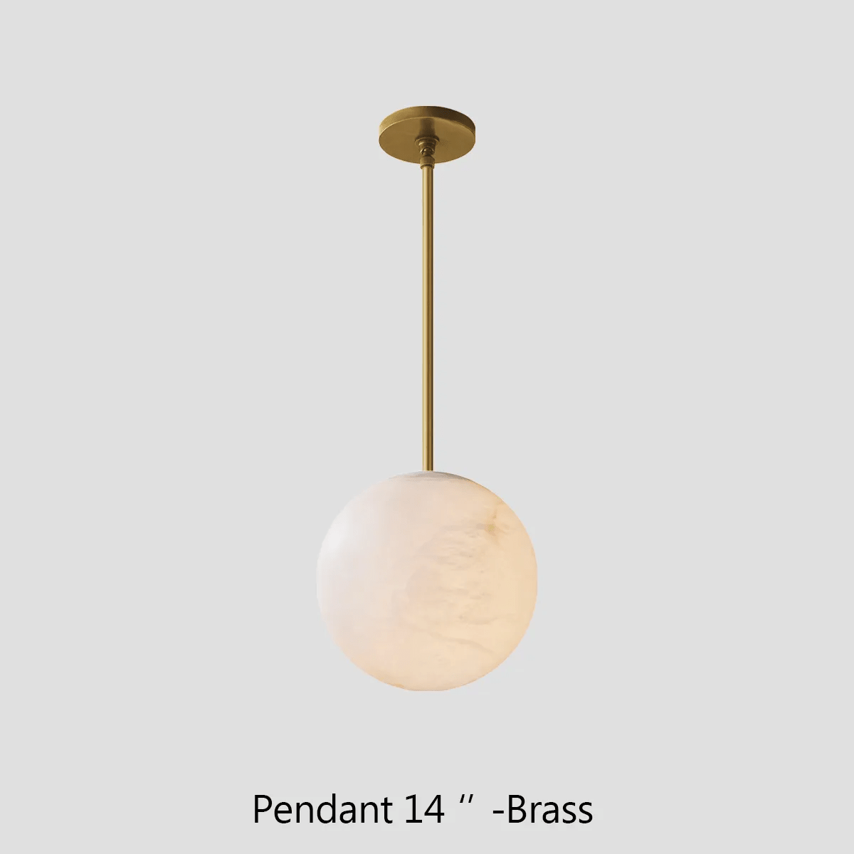 Alabaster Ball Modern Pendant Light - Zelno